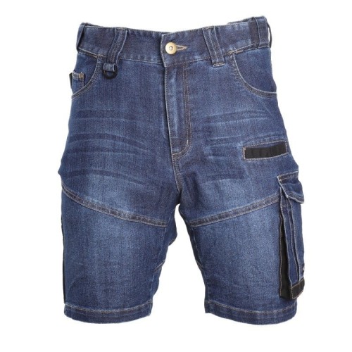 LAHTI PRO S SPODENKI KRÓTKIE JEANSOWE NIEBIESKIE STRETCH L4070701