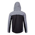 LAHTI PRO KURTKA SOFTSHELL Z KAPTUREM CZARNO-SZARO-POMARAŃCZOWA ROZMIAR S L4091601