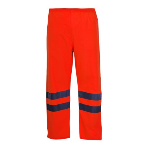 LAHTI PRO SPODNIE PRZECIWDESZCZOWE OSTRZEGAWCZE POMARAŃCZOWE ROZMIAR 3XL L4100906