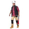 LAHTI PRO KOSZULA FLANELOWA W KRATĘ CZERWONO-GRANATOWA ROZMIAR S L4180301