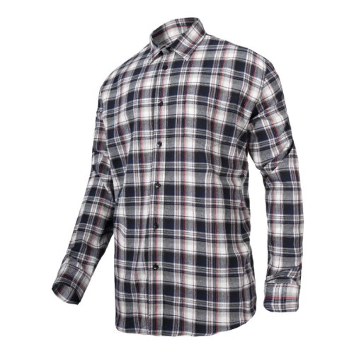LAHTI PRO KOSZULA FLANELOWA W KRATĘ SZARO-CZARNA ROZMIAR 3XL L4180406