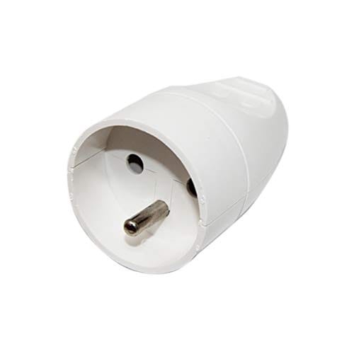 PLASTROL GNIAZDO WTYCZKOWE PRZENOŚNE POJEDYNCZE 16A 250V GN-171 BIAŁY T10462