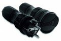 PLASTROL ZESTAW PRZYŁĄCZENIOWY EXTREM WTYCZKA WT-54 + GNIAZDO GN-54, CZARNY ZWG-54 W98003