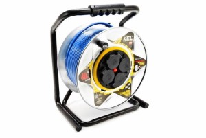 PLASTROL PRZEDŁUŻACZ BĘBNOWY PB-HEAVY/D 40M 3X2,5 H07BQF-F NIEBIESKI METALOWA OBUDOWA W97079 - DARMOWA WYSYŁKA