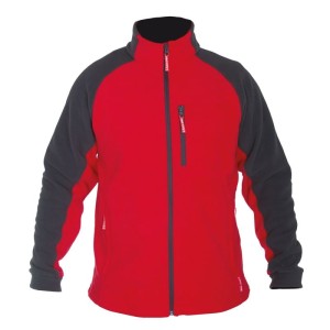 LAHTI PRO ROZ. M BLUZA POLAROWA CZERWONO-SZARA LPBP1M