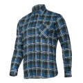 LAHTI PRO KOSZULA FLANELOWA W KRATĘ NIEBIESKA ROZMIAR 2XL LPKF32XL