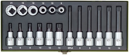 PROXXON ZESTAW NASADEK 1/2" 18 EL. 23296