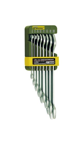 PROXXON KLUCZE PŁASKIE SLIMLINE 6x7-20x22MM KOMPLET Z UCHWYTEM 8 SZTUK 23800