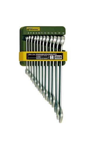 PROXXON ZESTAW KLUCZY PŁASKO-OCZKOWYCH SLIMLINE 6-19MM 12 SZTUK 23820
