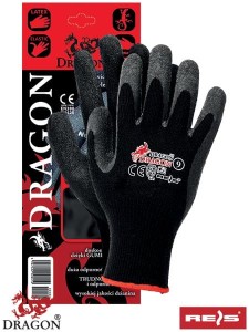 REIS ROZ. 11 RĘKAWICE OCHRONNE DZIANINOWE POWLEKANE WYTRZYMAŁĄ GUMĄ ORYGINALNE DRAGON BB