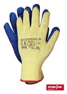 REIS ROZ. XL RĘKAWICE OCHRONNE POLIESTROWO-BAWEŁNIANE POWLEKANE LATEKSEM RECODRAG-N