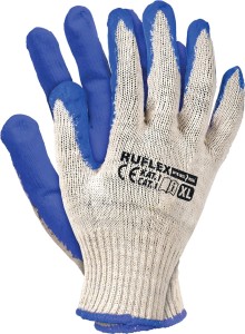 REIS RĘKAWICE OCHRONNE RUFLEX WN BIAŁO-NIEBIESKIE ROZMIAR XL RUFLEX