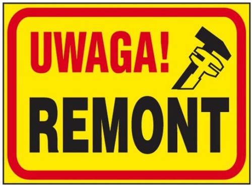 ANRO TABLICA BUDOWLANA "UWAGA! REMONT" Z-TB9-P