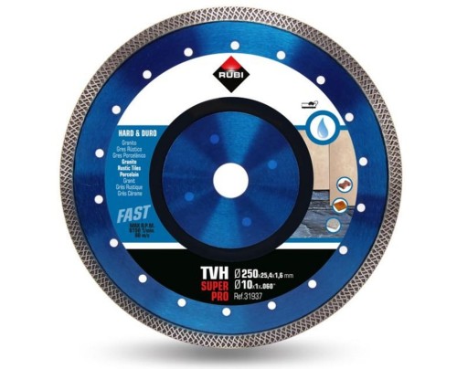 RUBI TARCZA DIAMENTOWA DO MATERIAŁÓW TWARDYCH OBRZEŻE TURBO VIPER TVH 250 SUPERPRO 31937