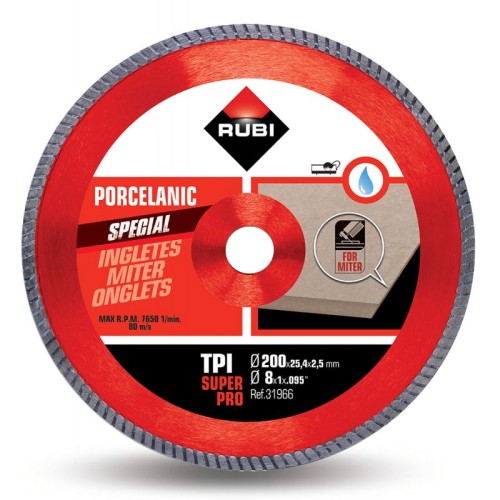 RUBI TARCZA DIAMENTOWA DO CIĘĆ POD KĄTEM  TPI 200 RUBI SUPERPRO 31966