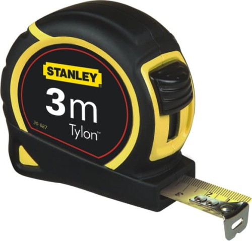 STANLEY  MIARA 3M Z BLOKADĄ OBUDOWA PLASTIKOWA 1-30-687