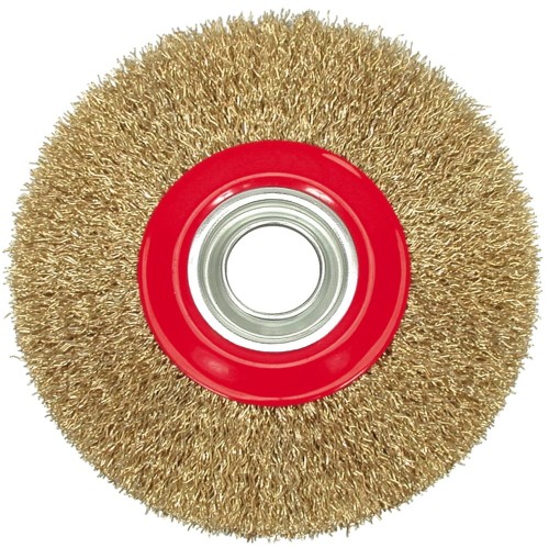 VOREL SZCZOTKA TARCZOWA 125MM DRUT KARBOWANY 06978