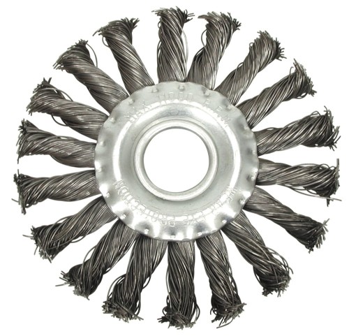 VOREL SZCZOTKA TARCZOWA 115MM DRUT SPLATANY 06982