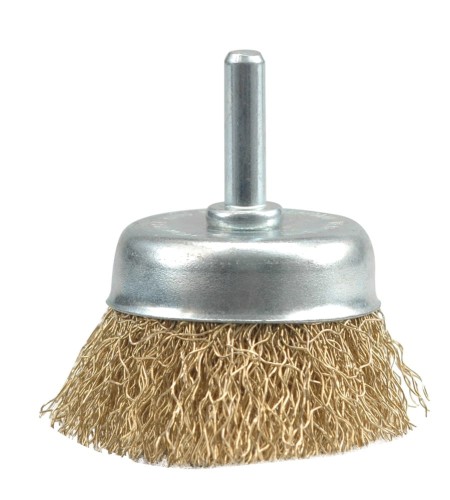 VOREL SZCZOTKA CZOŁOWA Z TRZPIENIEM 50MM DRUT KARBOWANY 06987