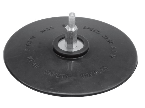 VOREL TARCZA GUMOWA Z TRZPIENIEM FI125MM 08314