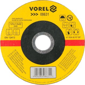 VOREL TARCZA DO CIĘCIA METALU 125x1.0x22MM 08631