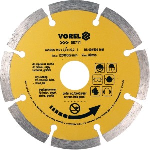 VOREL TARCZA DIAMENTOWA 115MM SEGMENTOWA 08711