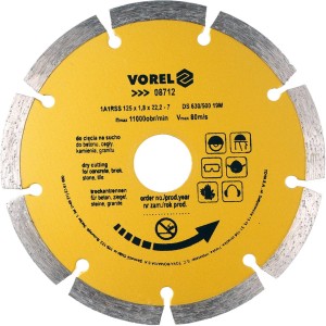 VOREL TARCZA DIAMENTOWA 125MM SEGMENTOWA 08712
