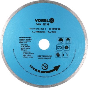 VOREL TARCZA DIAMENTOWA 180MM SEGMENT CIĄGŁY 08734