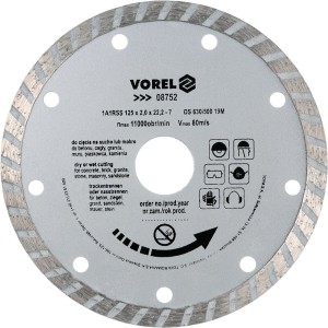 VOREL TARCZA DIAMENTOWA 125MM SEGMENT TURBO 08752