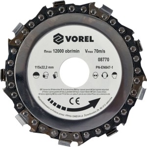 VOREL TARCZA ŁAŃCUCHOWA 115MM 08770