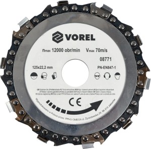 VOREL TARCZA ŁAŃCUCHOWA 125MM 08771