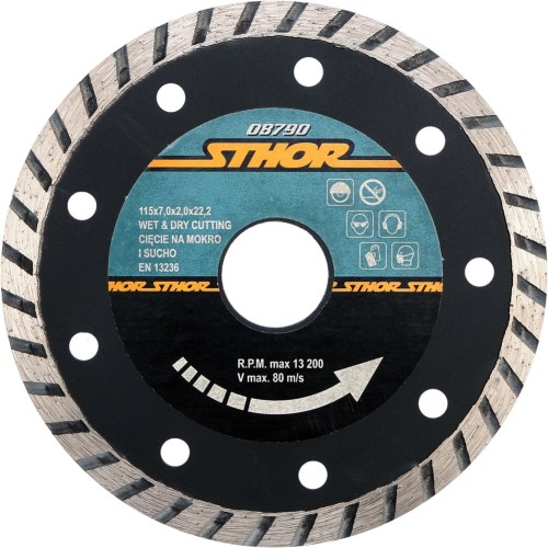 STHOR TARCZA DIAMENTOWA TURBO 115MM 08790