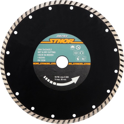 STHOR TARCZA DIAMENTOWA TURBO 230MM 08793