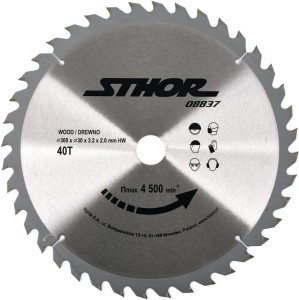 STHOR PIŁA TARCZOWA Z WĘGLIKIEM 300MM 40T 08837