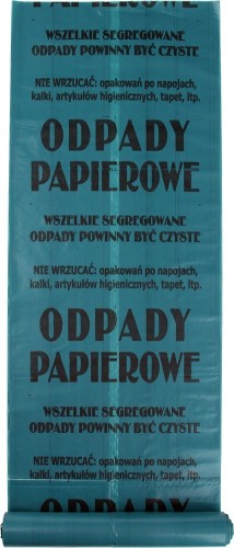 VOREL WOREK DO SEGREGACJI ODPADÓW 120L PAPIER 10 SZTUK 10011