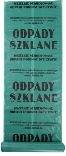 VOREL WOREK DO SEGREGACJI ODPADÓW 120L SZKŁO 10 SZTUK 10012