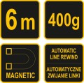 VOREL PION MAGNETYCZNY 400 G, 6M 17310
