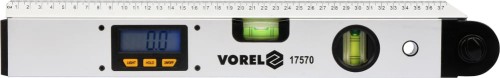VOREL KĄTOMIERZ ELEKTRONICZNY Z POZIOMNICĄ 400MM 17570