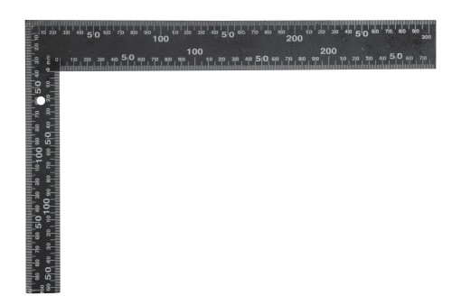VOREL KĄTOWNIK PŁASKI 300x200MM METALOWY CZARNY 18201