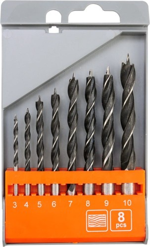 STHOR KOMPLET WIERTEŁ DO DREWNA 3-10MM 8 SZTUK 22381