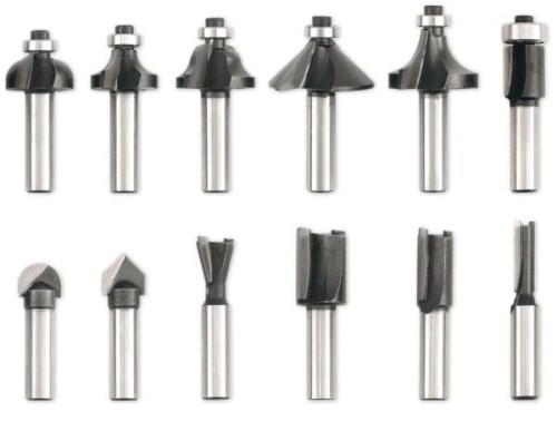  VOREL  ZESTAW FREZÓW DO DREWNA 12 SZT. 22550