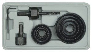 VOREL WYCINARKA DO OTWORÓW W DREWNIE 19-64MM KOMPLET 11 SZTUK 22570