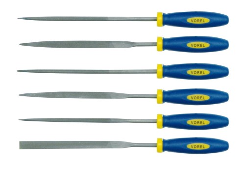 VOREL KOMPLET PILNIKÓW IGLAKÓW DO METALU 160MM 6 SZTUK 25352