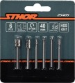 STHOR FREZY HSS DO MINI SZLIFIEREK 6 SZT. UCHWYT 3.2MM 25405
