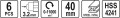 STHOR FREZY HSS DO MINI SZLIFIEREK 6 SZT. UCHWYT 3.2MM 25405