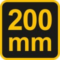 VOREL KLUCZ NASTAWNY 200MM PLASTIKOWA RĄCZKA 54071