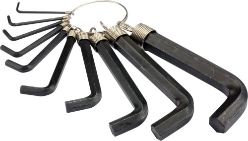VOREL ZESTAW KLUCZY SZEŚCIOKĄTNYCH HEX 2-14MM 10 SZTUK 56400