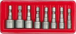 VOREL KOMPLET NASADEK 1/4" 5-13MM 8 SZTUK 66113