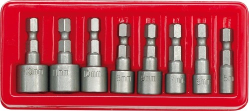 VOREL KOMPLET NASADEK 1/4" 5-13MM 8 SZTUK 66113