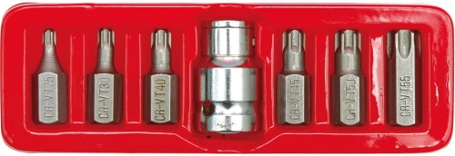 VOREL KOŃCÓWKI WKRĘTAKOWE TORX T25-T55 KOMPLET 7 SZTUK 66570